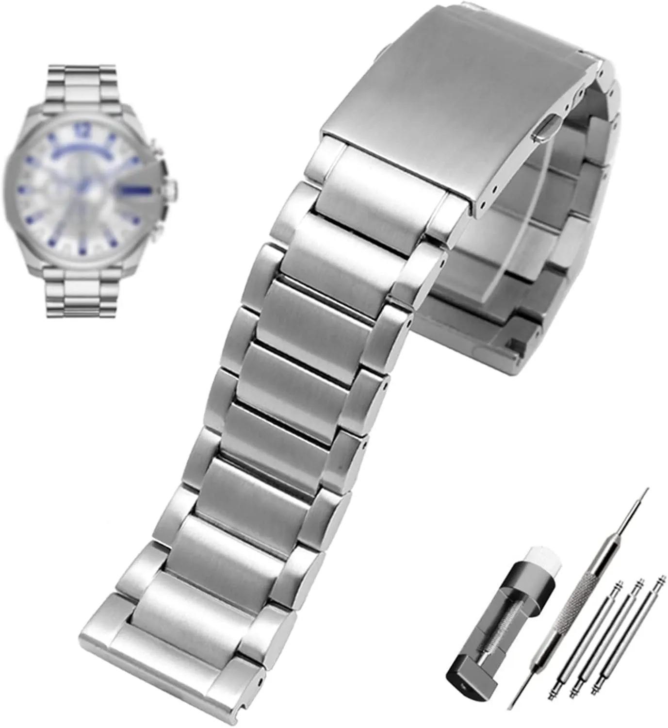 Solid Metal Bracelet for Diesel DZ7333 DZ4344 Watches Band Stainless Steel watchband 22mm 24mm giraffe permanent remnant able coil digestion 26mm 28mm Men 