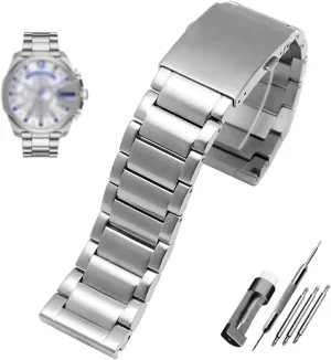 Solid Metal Bracelet for Diesel DZ7333 DZ4344 Watches Band Stainless Steel watchband 22mm 24mm giraffe permanent remnant able coil digestion 26mm 28mm Men 