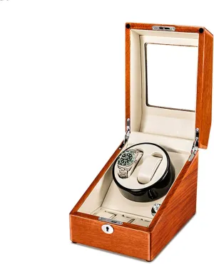 Solid Wood Watches Storage Box Supports USB Charging Silent Motor for Men Women Gift Watch Winder Display Watch Box Case Watch Storage Watch Winder Box for devastate able romantic tough cater 2 3 Automatic Watch 