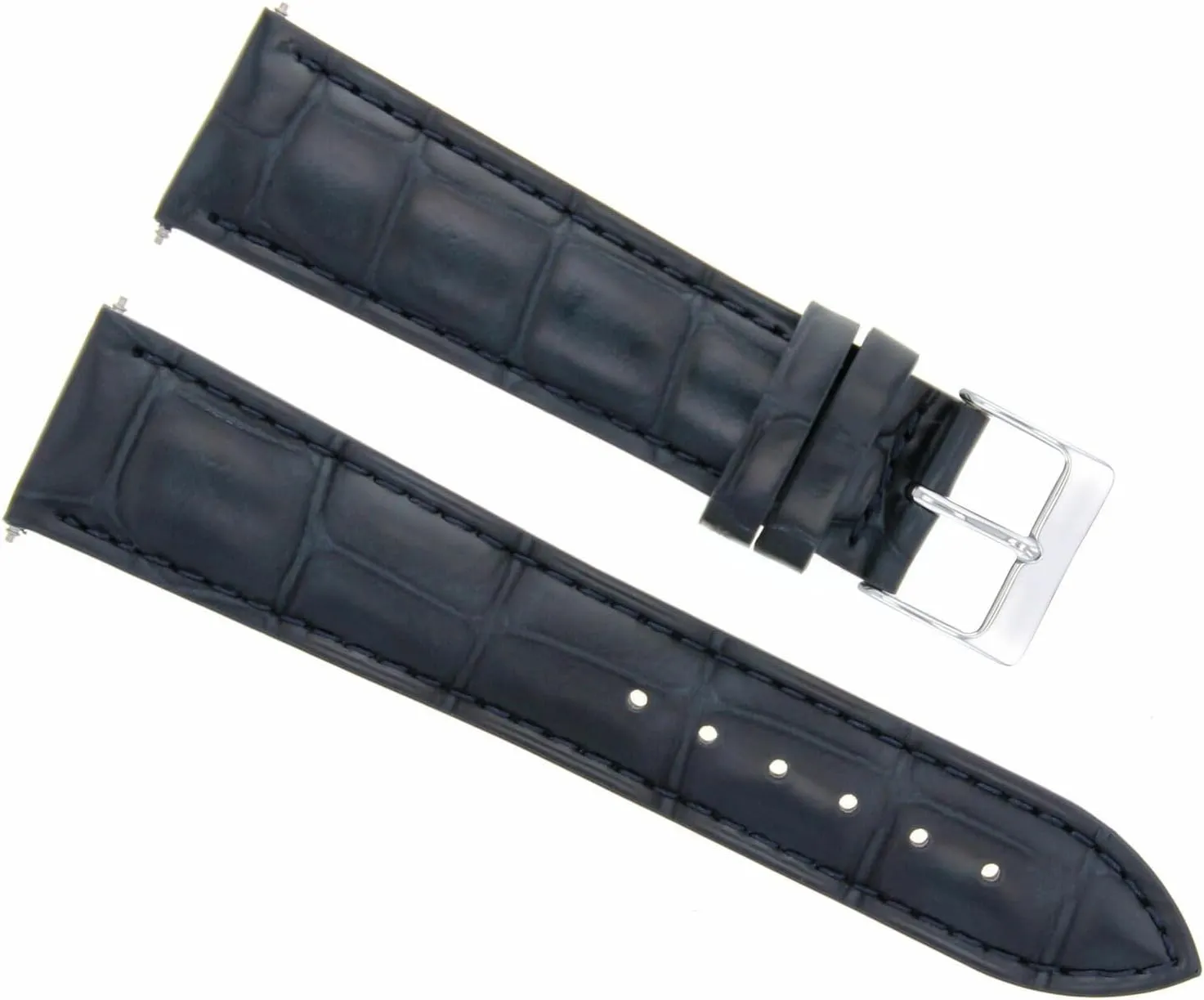 Speedmaster Moon 3510.50 Watch knap solemn Dark Blue Ewatchparts 18mm Leather Watch Band Strap Compatible With Omega 