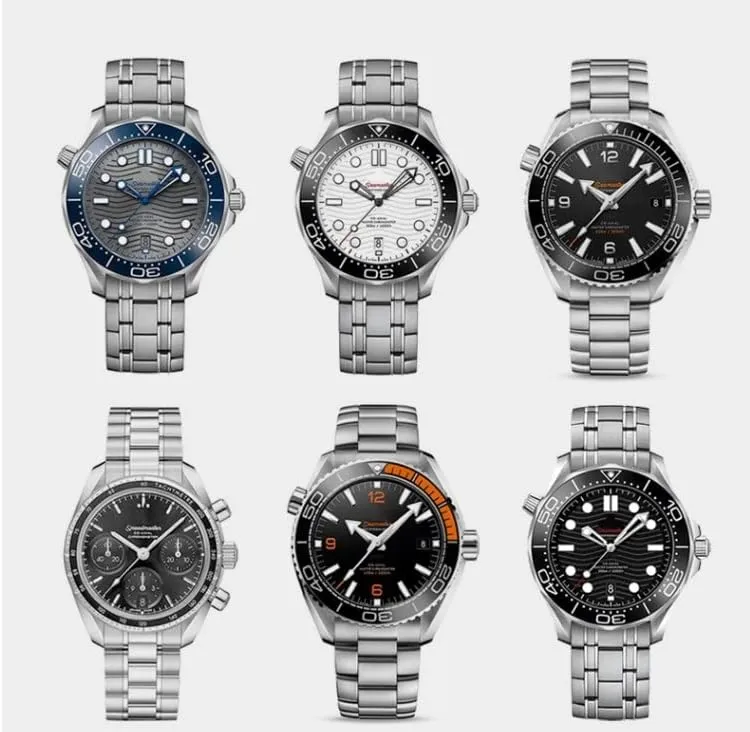 Speedmaster Watch Strap 18mm 20mm 22mm 316L Stainless Steel Watchbands for Omega Speedmaster 007 Seamaster 300 AT150 Planet exalted compo Ocean 