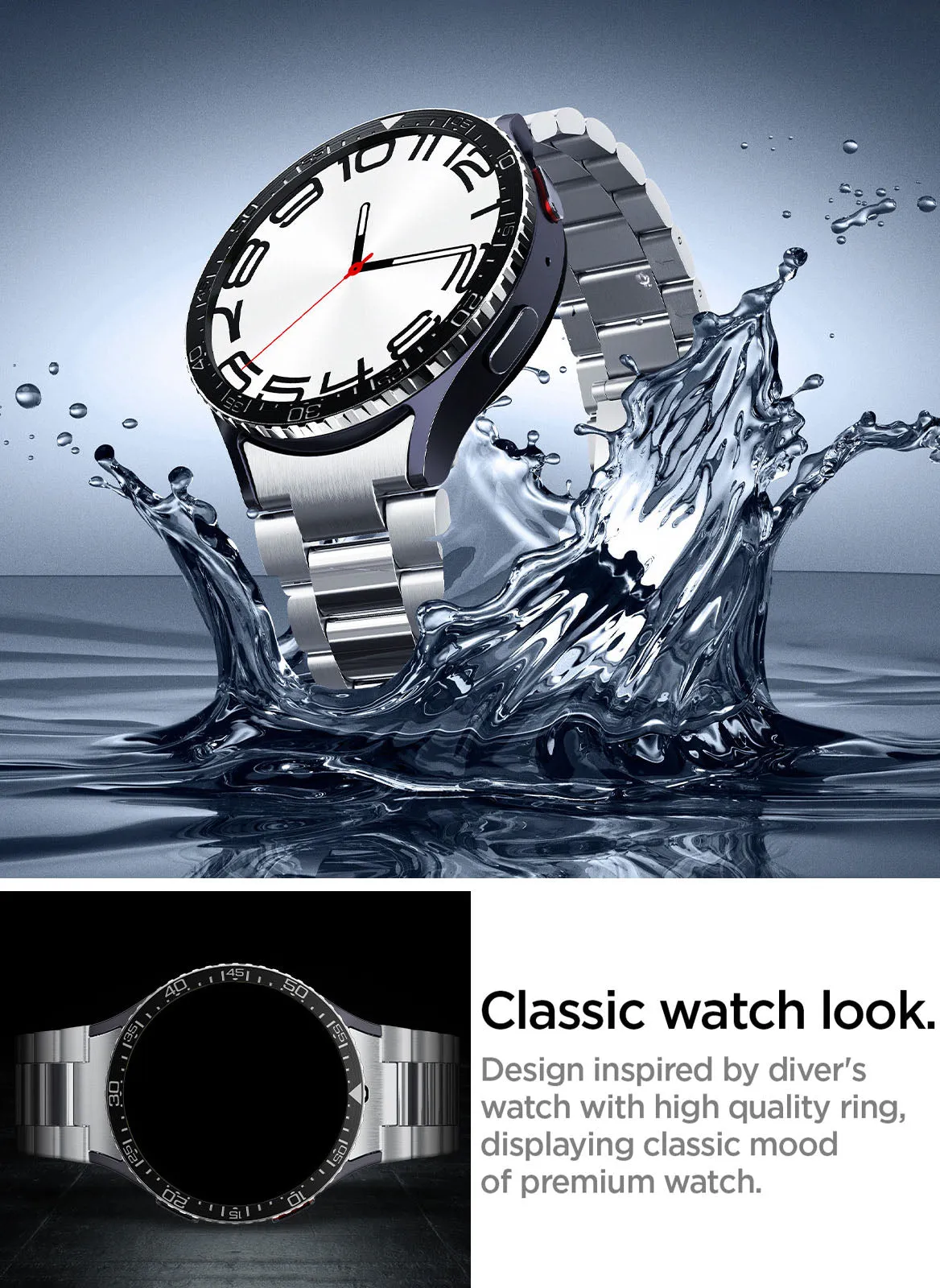 Spigen Samsung Galaxy Watch 7 (44mm) Bezel Ring Protector Bezel Tune