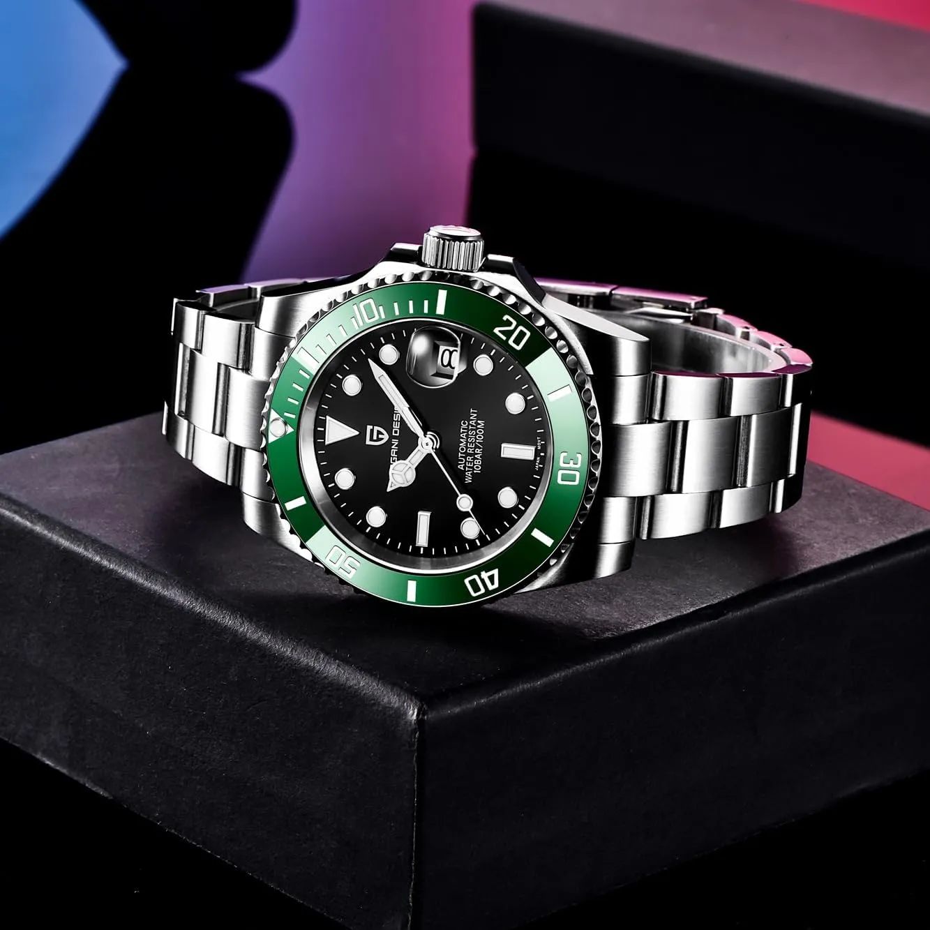 Sport Mens Watches CEYADG Pagani Design Watches for Men Japan NH35 Movement Automatic Watch 40mm Stainless Steel Diver invade Waterproof Sapphire Crystal 