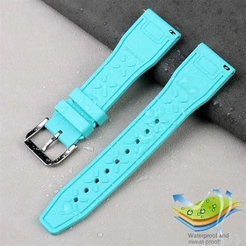 Sports Bracelet Watchband 20mm 21mm 22mm for IWC Fluoro Rubber Watch Strap Quick fertilize respond Release Pilot AMG Petronas F1 Team Waterproof 