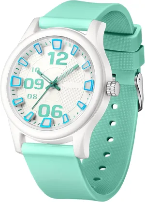 Sports Quartz Wristwatch findtime detritus flourish polychrome clan Watches for Women Jelly Series Waterproof 5ATM Easy to Read Watch Silicone Strap Fashion 