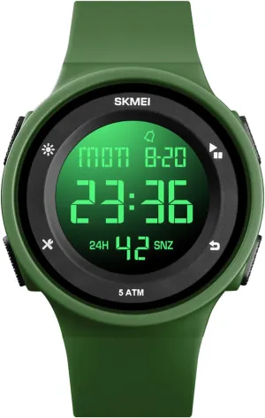 Sports Watch parking assistant Waterproof Wrist Watches for Men with Stopwatch Alarm Countdown Dual Time SKMEI Digital Watch Men, Digital 