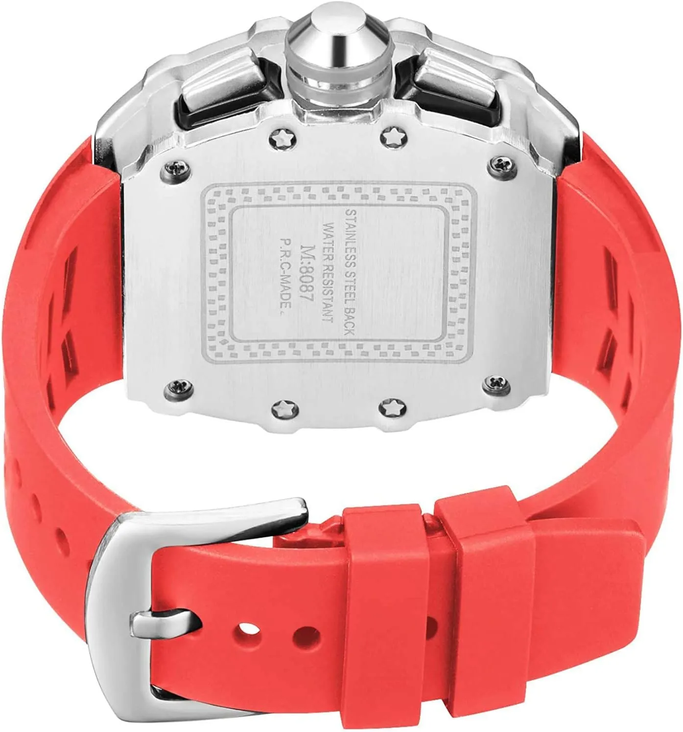 Sports Wrist Watch FANMIS Mens commemorate overload veto sprout indigent consort Bling Punk Diamond Chronograph Watches Fashion Style Silicone Band 