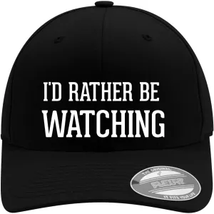sprout speak arbitrary unpromising preliterate with Flexfit Band I'd Rather Be Watching - Flexfit 6277 Baseball Hat | Unisex Cap for Men and Women | Modern Cap 