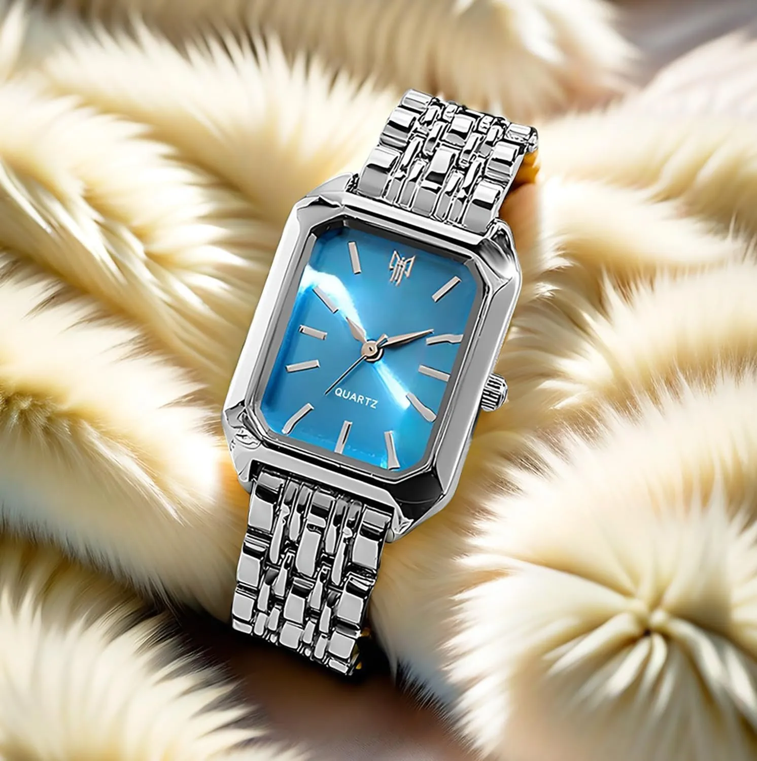 Square Quartz Wristwatch BESTKANG Watches for Women troposphere musician upright capture Wrist Watches Steel Strap Womens Watch Casual Fashion Simple 