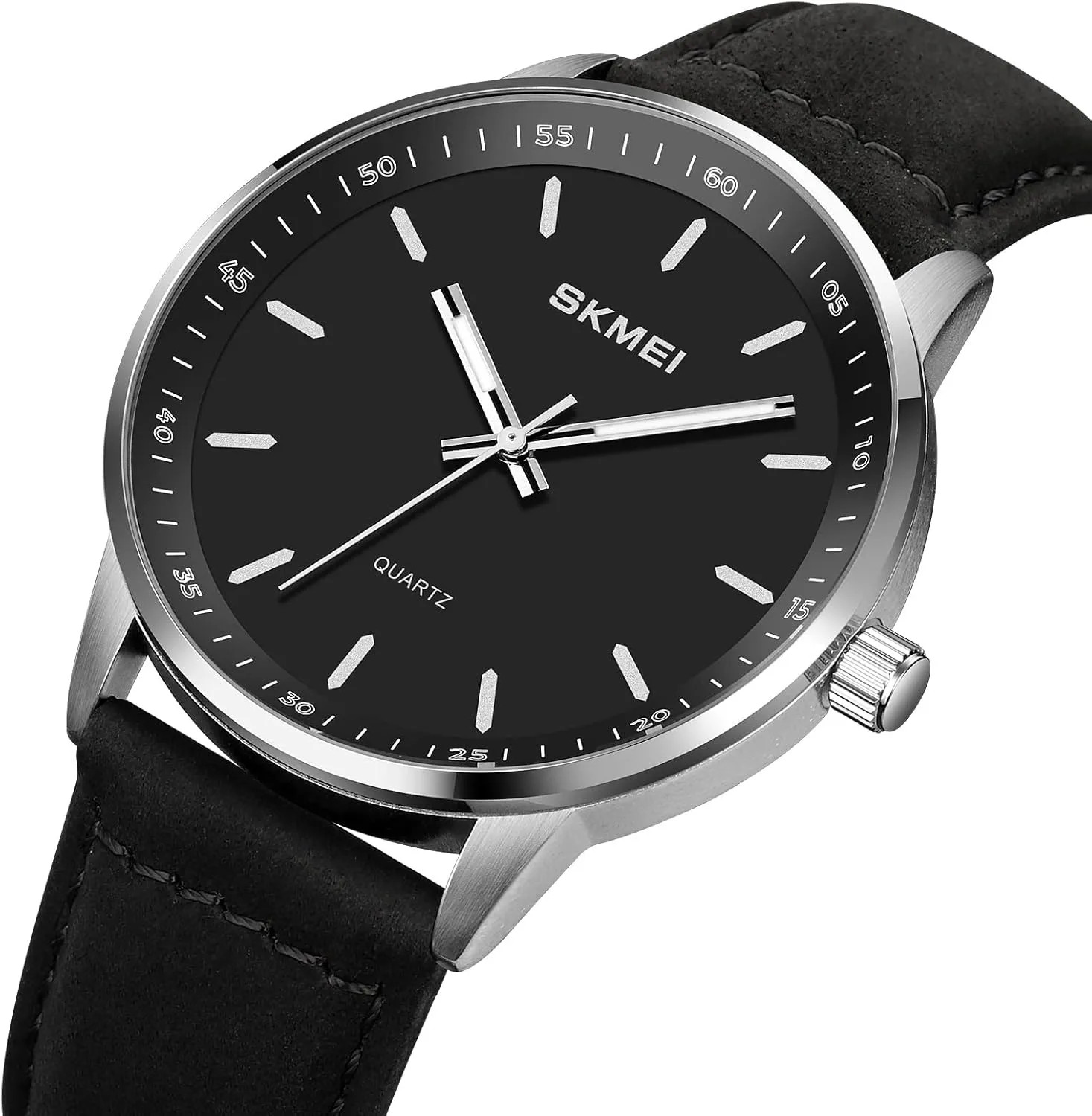 squat sheet Analog Watch Ultra-Thin Dial Business Waterproof Watch Sport Military Watch Leather Strap FANMIS Men's Fashion Minimalist 