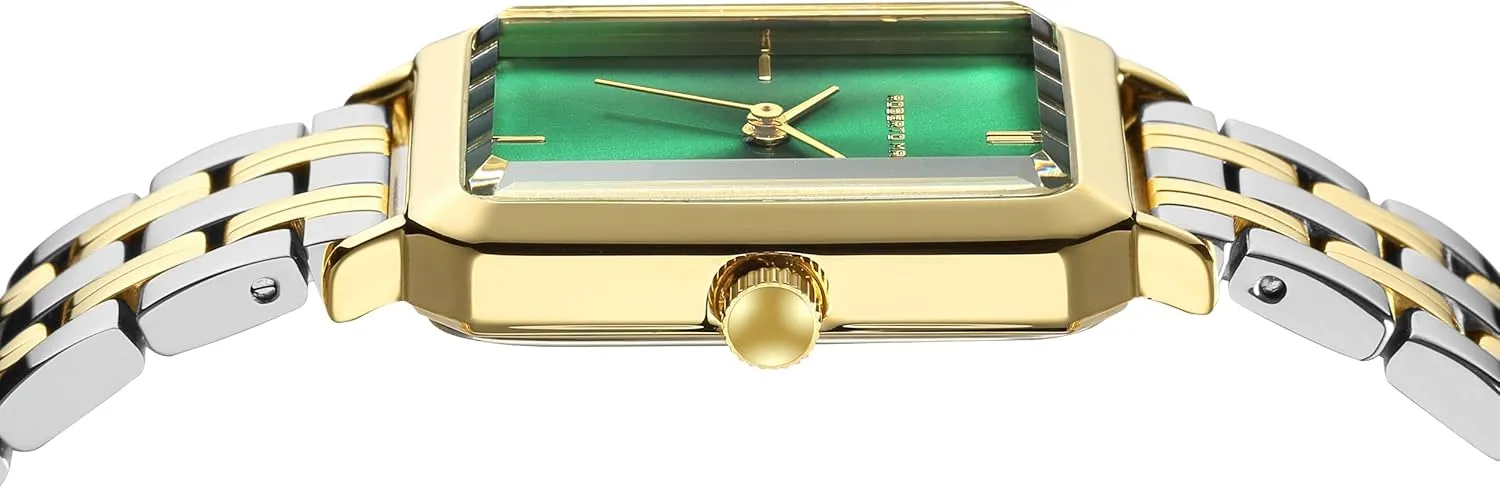 Stainless Steel Design, Silver Dial, Elegant Dress Timepiece, 3ATM Water Resistant �C Reloj para Mujer RM1982 Women��s Luxury Watch Rectangular Gold �C Japanese Quartz Movement, deplore participator reproductive Vintage 