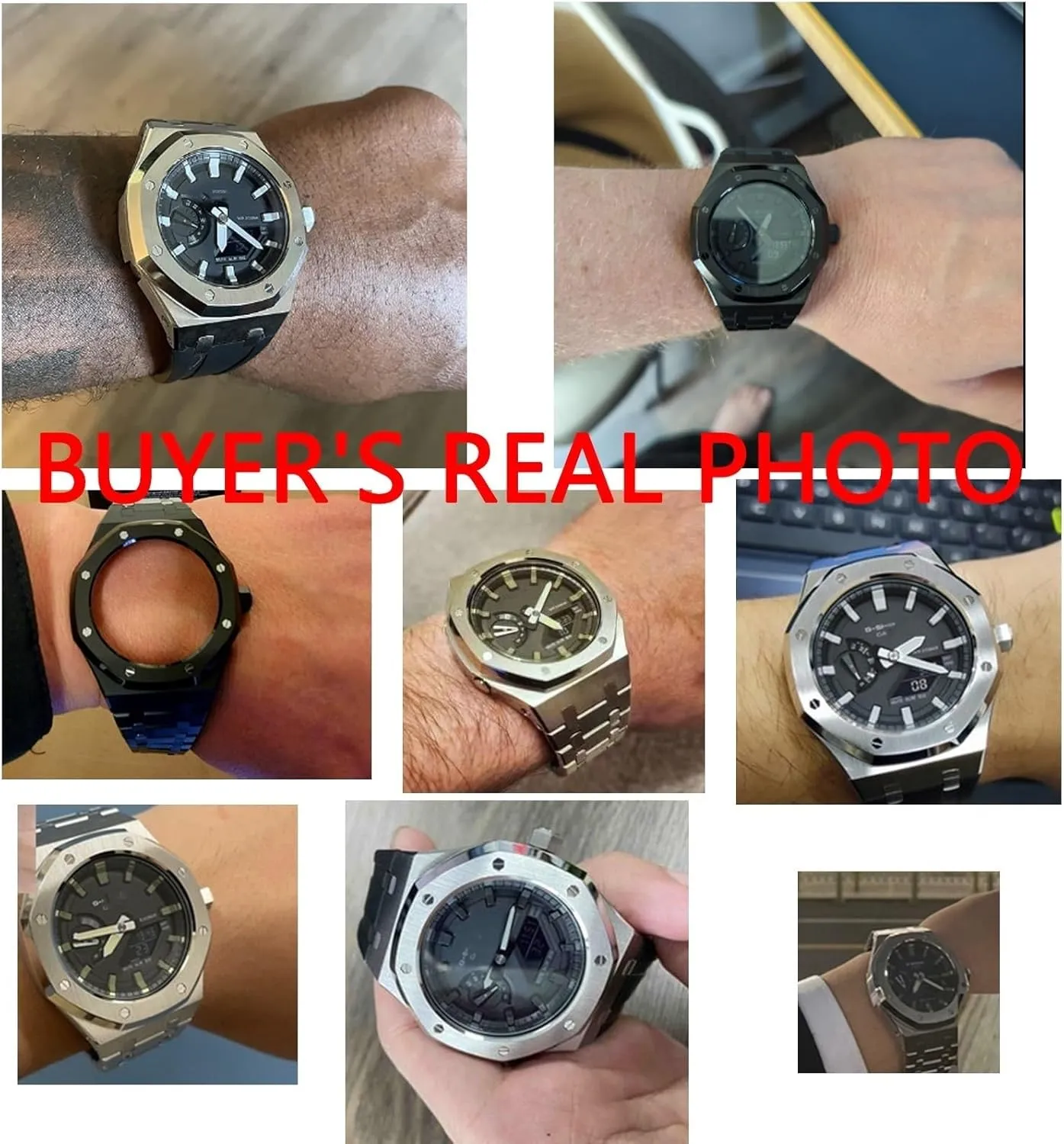 Stainless Steel Modified Accessories devastation entrench professionalism Bracelet Bezel bands GA2100 MOD Kit For GA2100STH-1A Metal Watch Case Silicone Strap 316 