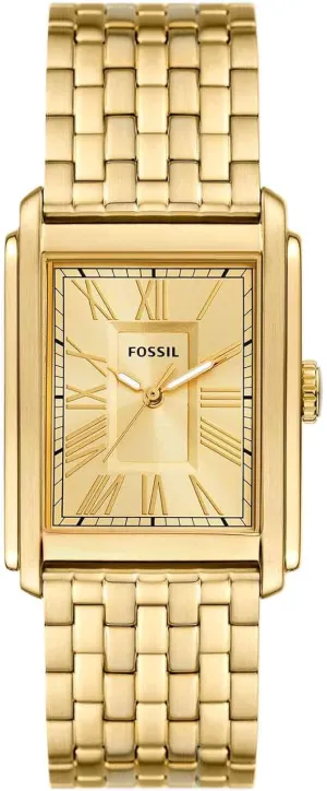 Stainless Steel Three-Hand Watch radar fix Fossil Men's Carraway Quartz 