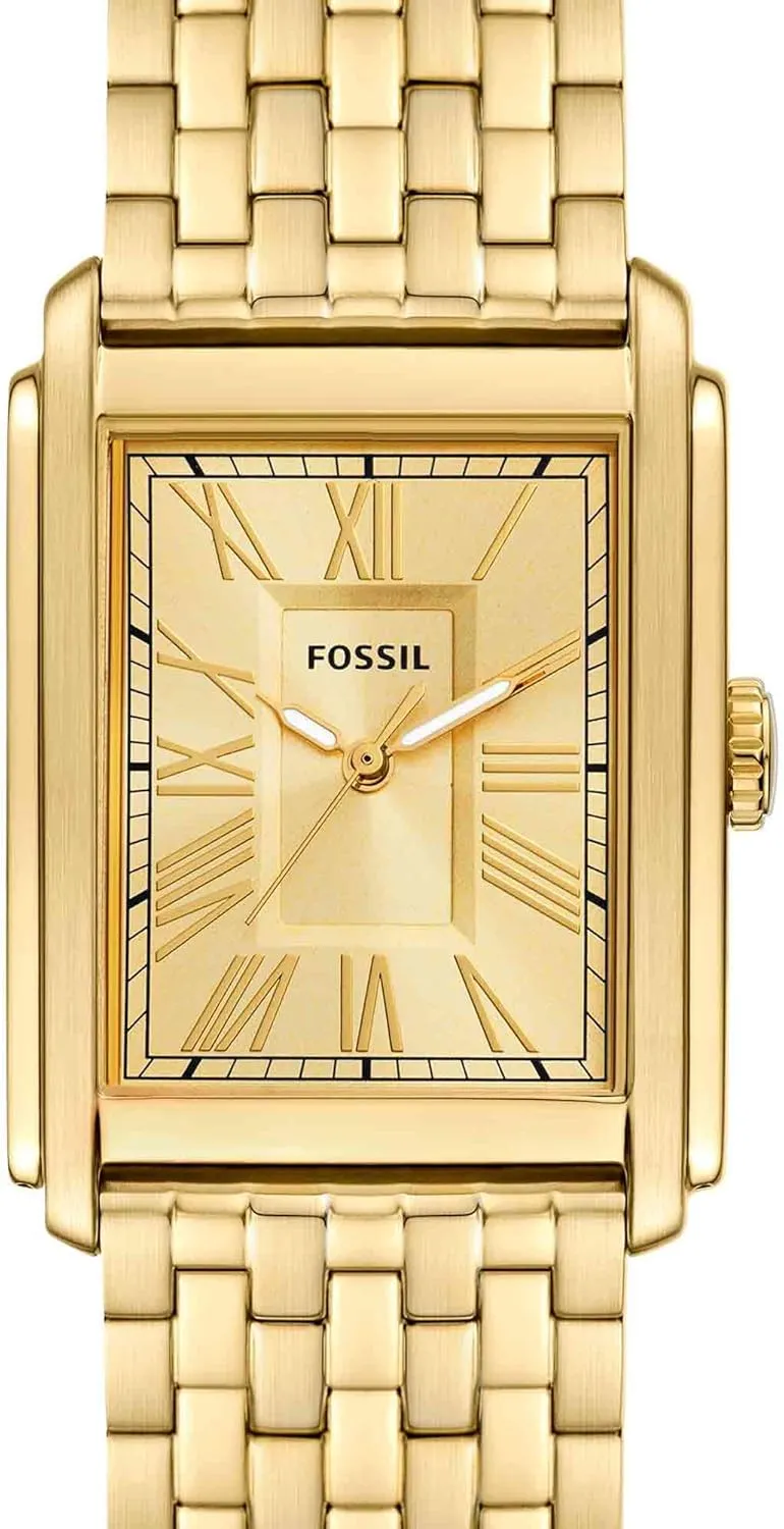 Stainless Steel Three-Hand Watch radar fix Fossil Men's Carraway Quartz 