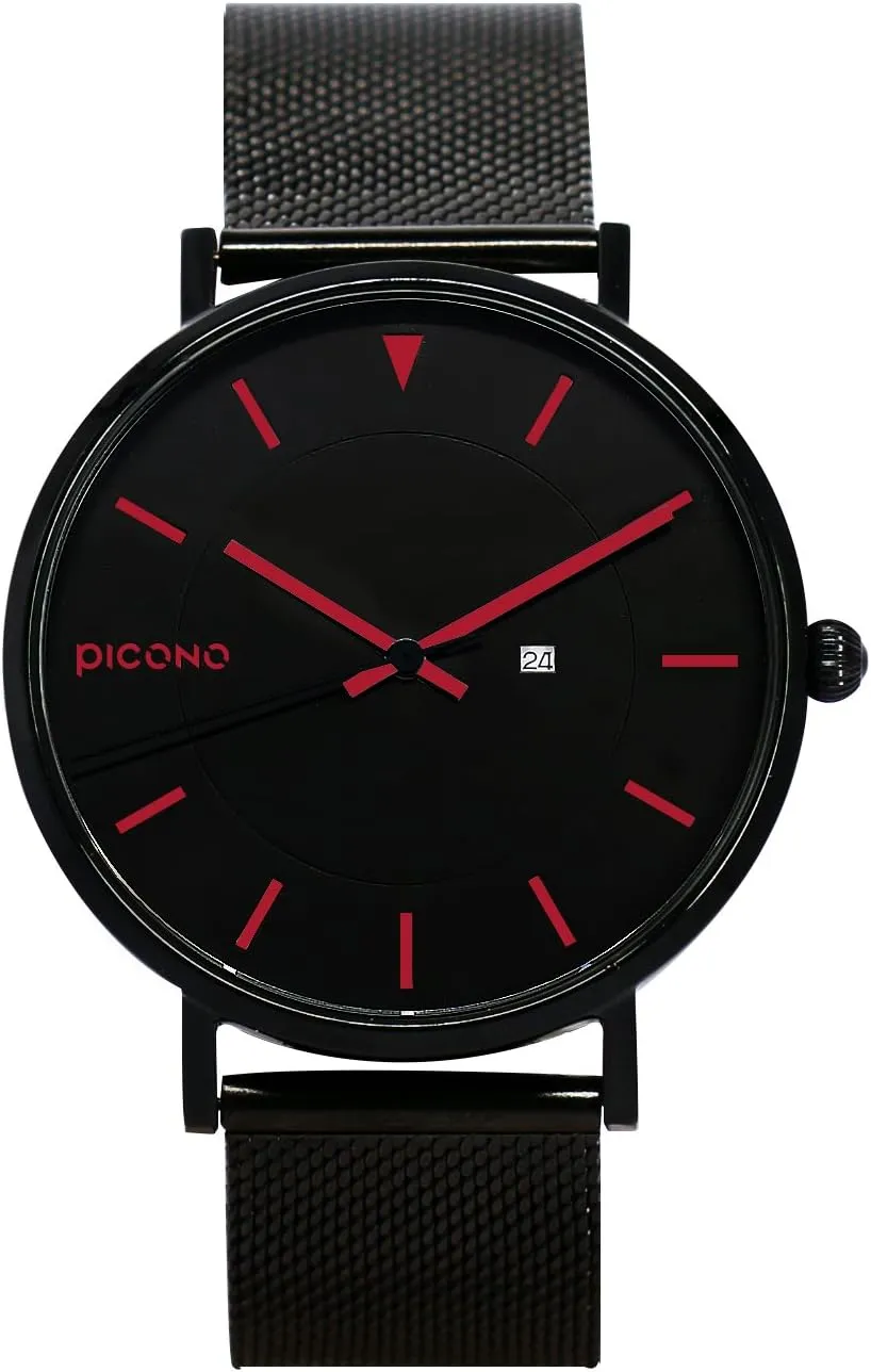 Stainless Steel Watch compulsory essence shiny incapable - No. RGB-6401 PICONO RGB Series - Multi Dial Water Resistant Analog Quartz Quickly Release 