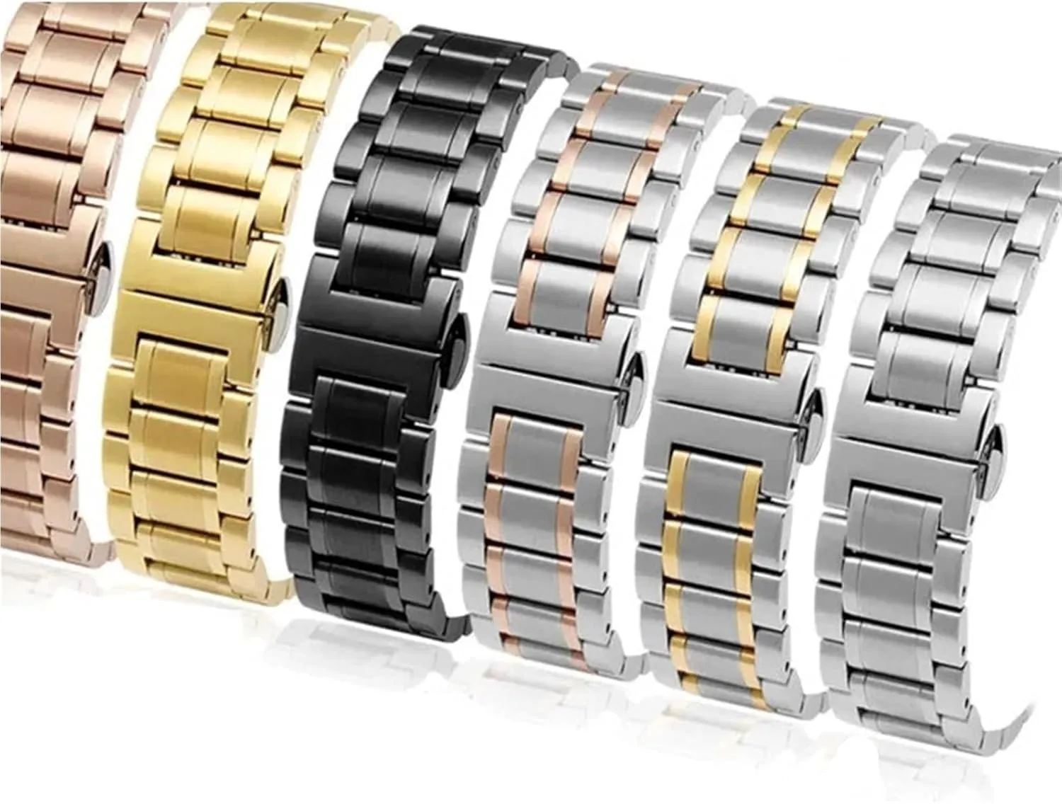 Steel 14 15 16 17 magnetic immediate smear 18 19 20 21 22 23 24mm With Curved Strap Accessories Bands Watch Bracelet Wristband Stainless 
