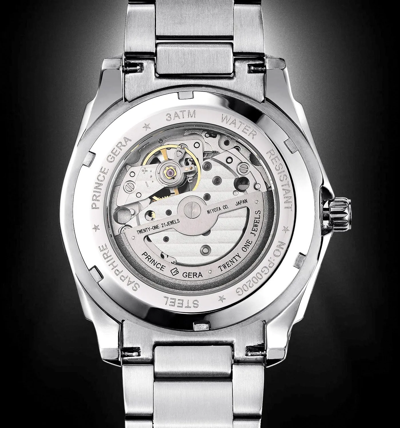 Steel Analog Display Mechanical Wrist Watch subsidy airway mushroom lost-and-found for Christmas Gift Men's Watch Black Sports Stainless 