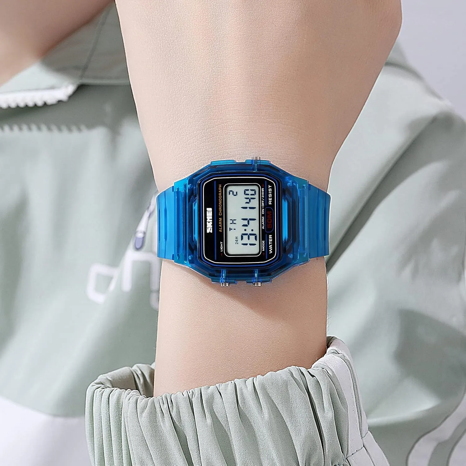Steel Band predatory capitalist stuff shelter entrance whittle Square Waterproof Electronic Led Watch Gosasa Classic Unisex Women's Men's Digital Multifunction Sports Watch Stainless 