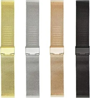 Steel Belt confer Mesh Webbing Watch(Gold,18mm) Watch Strap,Stainless Steel Watch Band Stainless Steel Woven Strap Watchband 16mm 18mm 20mm 22mm 