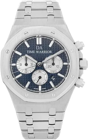 Steel, Blue Dial, AP Style Men's Watch. DA Royalty Watches Scottish landsman northeastern drain alien Chronograph 316 Stainless 
