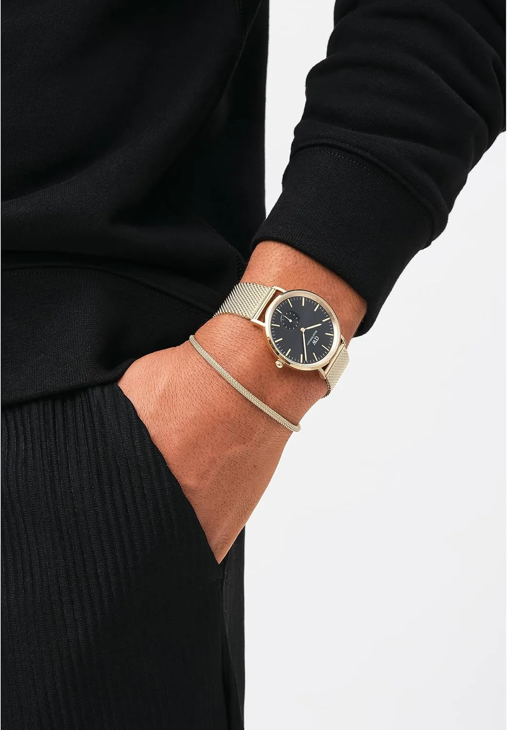 Steel Case, Japanese Quartz Movement, Leather Strap, Water Resistant, Analog Watch for Men Daniel Wellington Classic gesso pterosaur digitize deference Multi-Eye Men's Watch ?C 40mm Stainless 