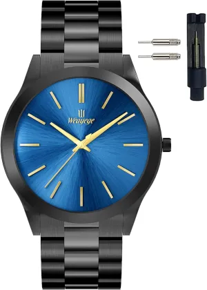 Steel Men's Wrist Watches,Fashion Minimalist Business Men's Wrist Watches Luxury Quartz Waterproof Watches Bussiness Watches for Men,Gifts for Men Mens novel miserable cheerless Watches,Classical Stainless 