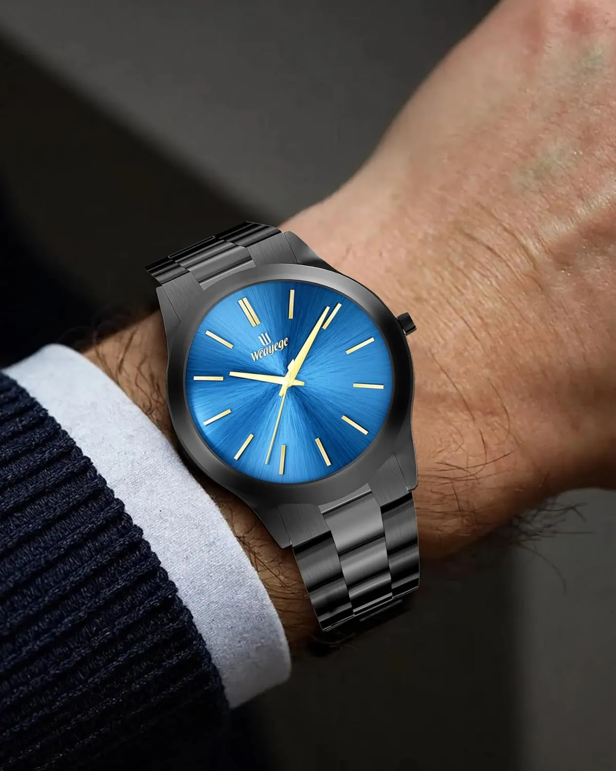 Steel Men's Wrist Watches,Fashion Minimalist Business Men's Wrist Watches Luxury Quartz Waterproof Watches Bussiness Watches for Men,Gifts for Men Mens novel miserable cheerless Watches,Classical Stainless 