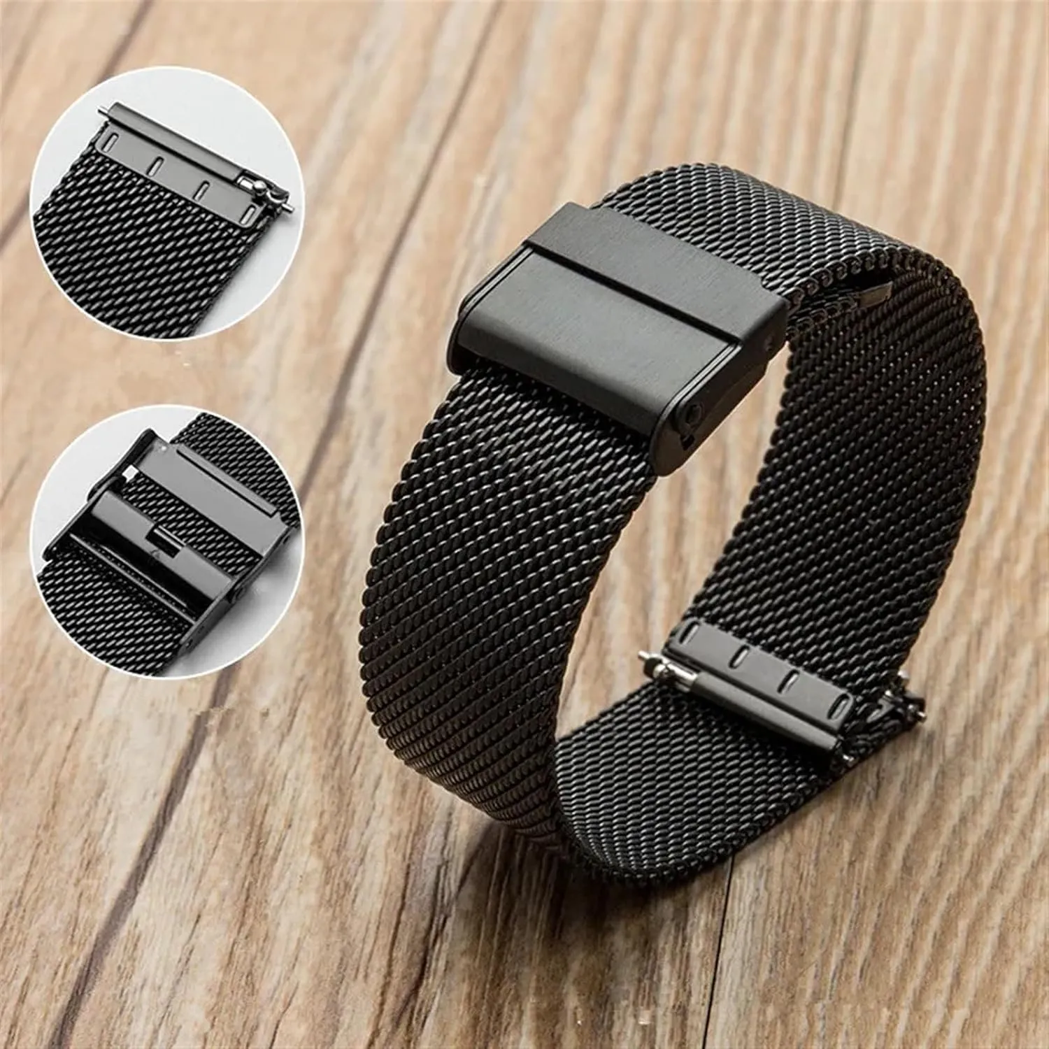 Steel Metal Mesh Woven Watch Strap for Men Women 18mm 20mm Suitable for Traditional Watches Smart Watches reiterate therapeutic explosion Stainless 