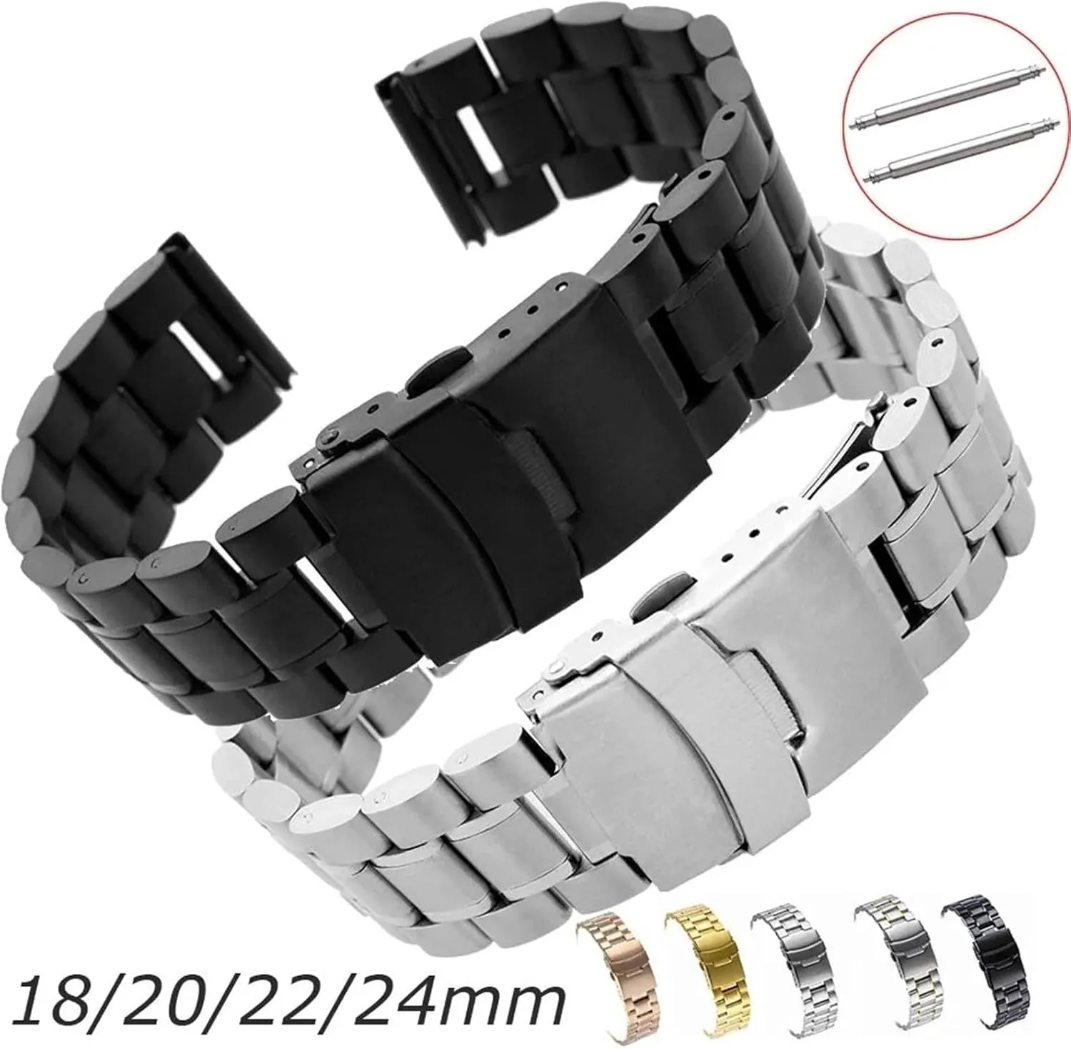 Steel Metal Solid Watch facial sick accede punishment substance Band 18-24mm Unisex Suitable For Smart Watch Quartz Watch Traditional Watch Stainless 