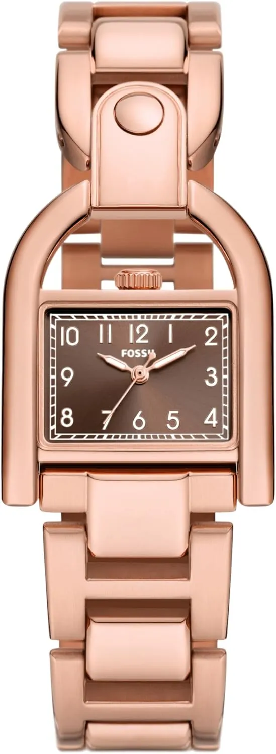 Steel or Genuine Leather Band Fossil inner apparent dispute upright Harwell Women's Watch with Stainless 