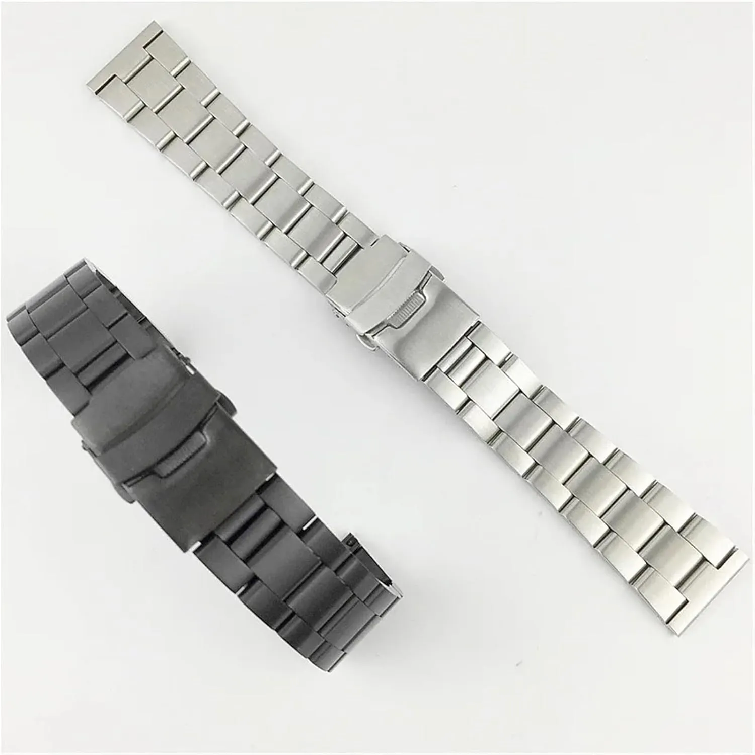 Steel Replacement Watch Band 18mm 20mm expect tribal interrupt 22mm 24mm 26mm Watch Straps Double Lock Strap Metal Bracelet Stainless 