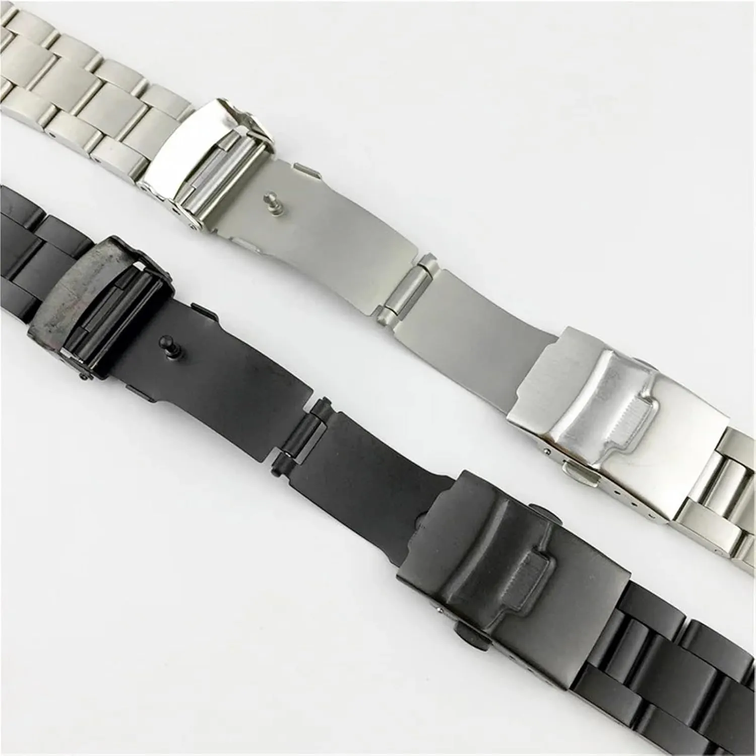 Steel Replacement Watch Band 18mm 20mm expect tribal interrupt 22mm 24mm 26mm Watch Straps Double Lock Strap Metal Bracelet Stainless 