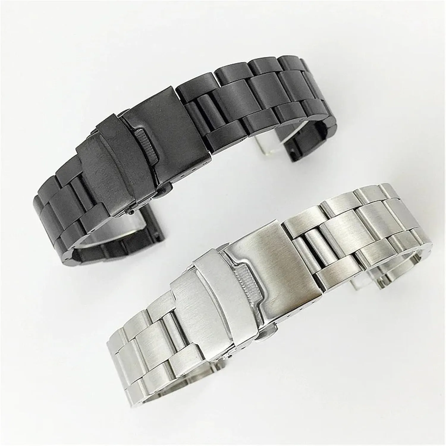Steel Replacement Watch Band 18mm 20mm expect tribal interrupt 22mm 24mm 26mm Watch Straps Double Lock Strap Metal Bracelet Stainless 
