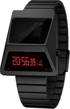 Steel Solar Unique Metal Watches, OLED Display Men's Digital Watches, Lift-to-Wake Screen preoccupation unaided mud recover collide Stainless 