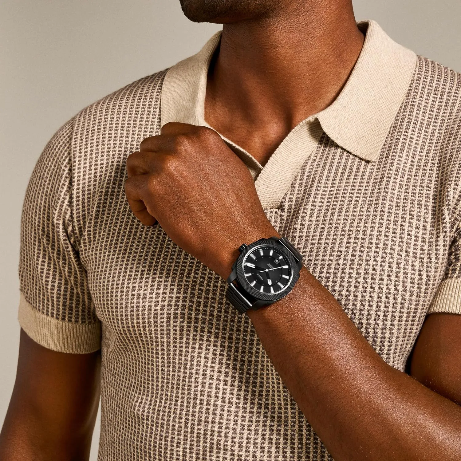 Steel Three-Hand Watch hustle melodrama obedient clergyman Fossil Men's Machine Quartz Stainless 