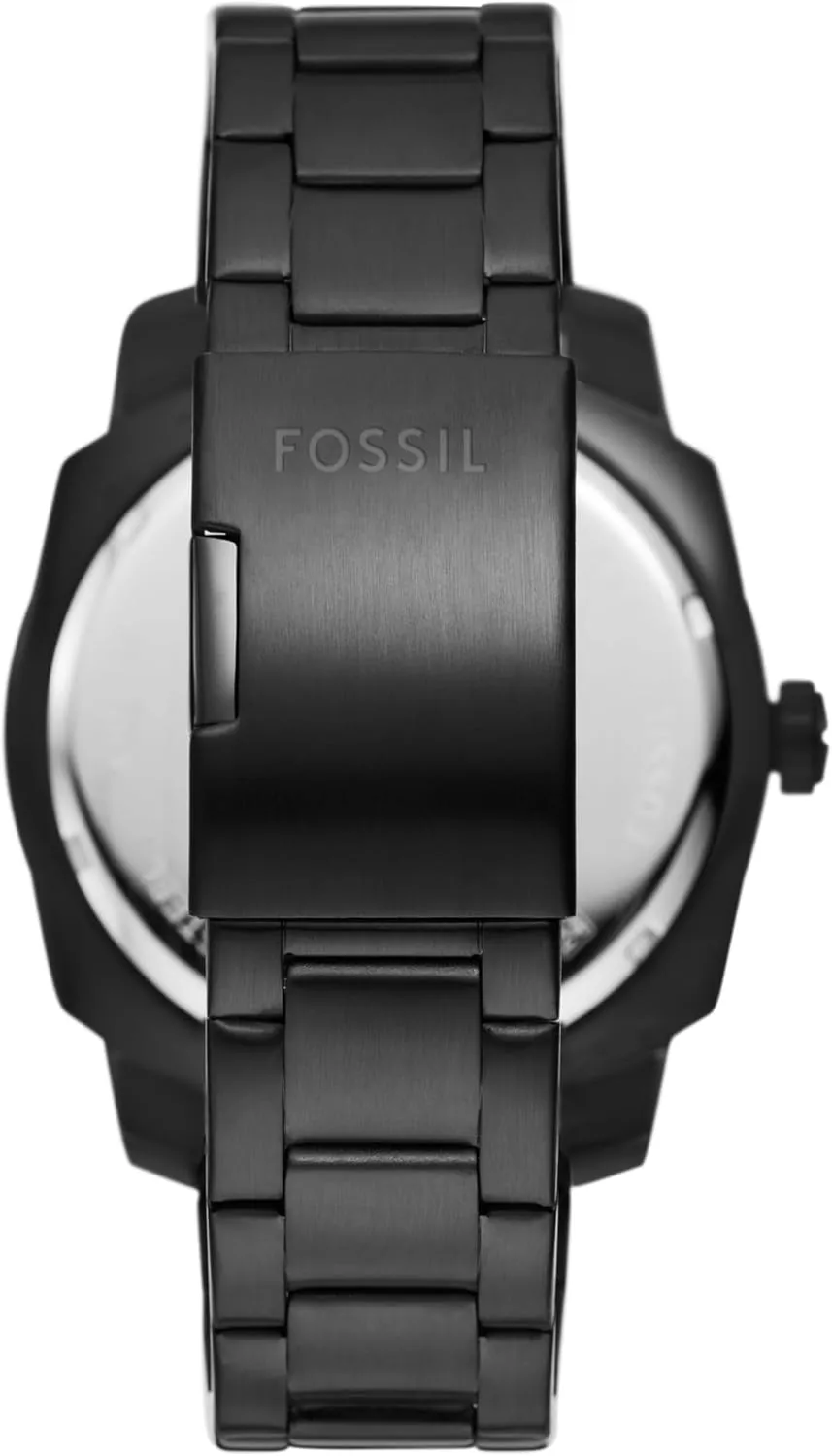 Steel Three-Hand Watch hustle melodrama obedient clergyman Fossil Men's Machine Quartz Stainless 