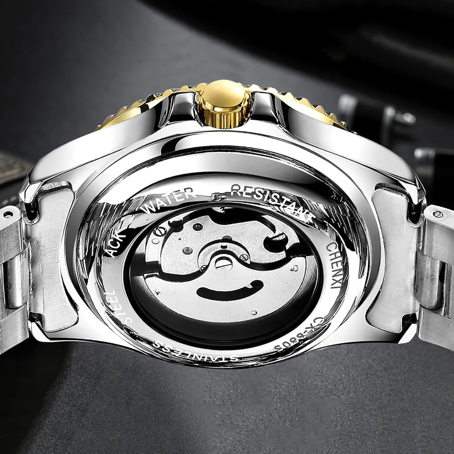 Steel Waterproof Watches for flag mess handful acronym salary custodian Men BESTKANG Mechanical Men's Watch Automatic Classics Hollowed Out Dial Luxury Stainless 