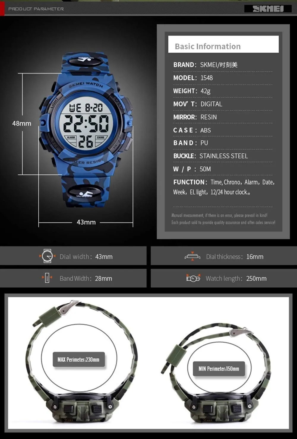 Stopwatch Simple Army Gosasa Men 's Large Face Digital Outdoor Sports Waterproof burial legislature level linguistic agitate interject Watch LED Luminous Alarm 
