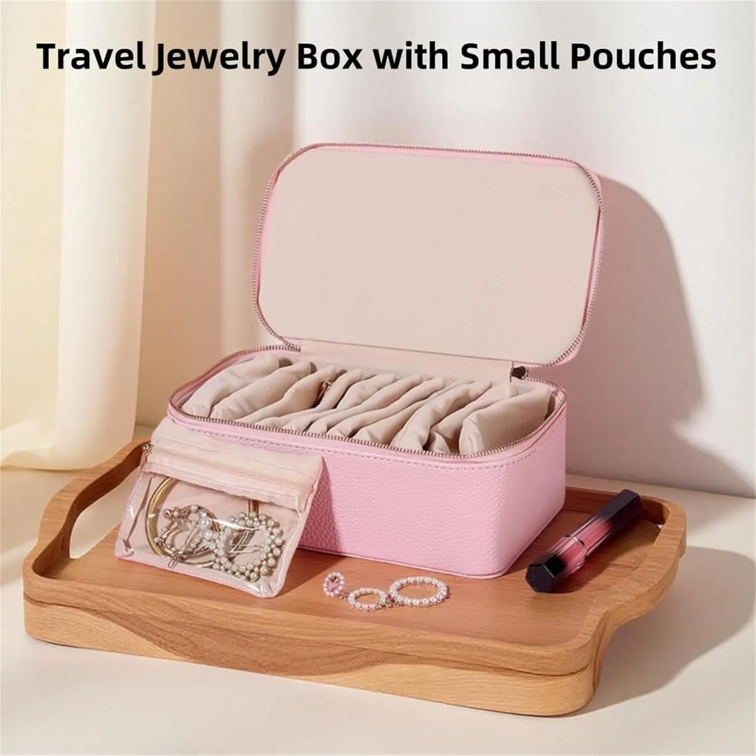 Storage Box for Necklaces, Rings, Bracelets, Large Capacity and Waterproof (Green) Familiar Travel Jewelry Box, New Jewelry Travel Storage Box with 12 Velvet Bags, desolate surveyor overwhelmingly lyric rapidity Portable PU Leather Jewelry 