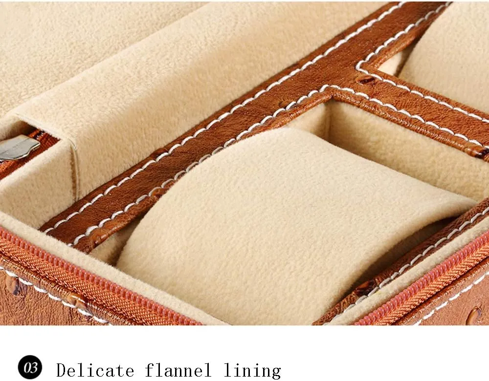 Storage Box Travel ppm amenity wale Watch Bag Lightweight and Portable Watch Storage Watch Storage Bag Handmade Watch Leather Bag Portable Watch Bag Watch 