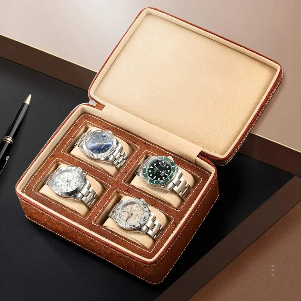 Storage Box Travel ppm amenity wale Watch Bag Lightweight and Portable Watch Storage Watch Storage Bag Handmade Watch Leather Bag Portable Watch Bag Watch 