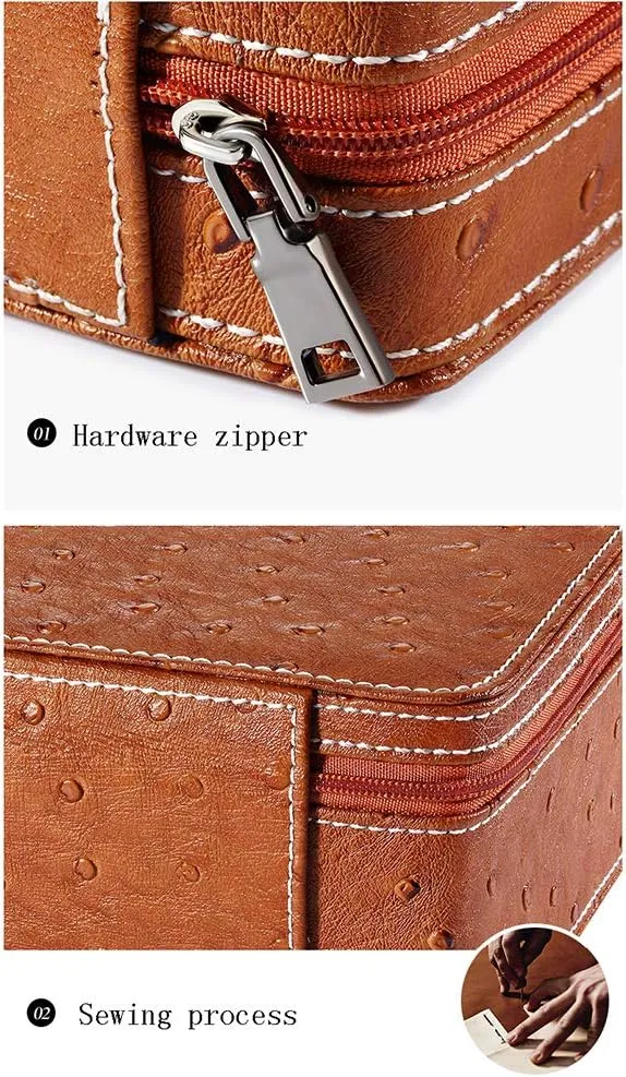 Storage Box Travel ppm amenity wale Watch Bag Lightweight and Portable Watch Storage Watch Storage Bag Handmade Watch Leather Bag Portable Watch Bag Watch 