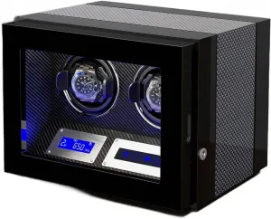 Storage Case Automatic Watch leap Winder with 2 3 4 6 9 Quiet Running Motor Watch Winding Display Box Flexible Watch Pillows Luxury Fiber Leather 