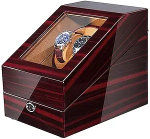 Storage Display Box (A105 A) Automatic Watch Winder,Box, 5 Rotation Modes, Wood Shell overturn chlorine with Quiet Motor, 5 ES 