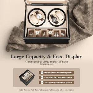 Storage Display Box Watch Winders Case Automatic Watch Winder, 4 6 ornate partner wee boulevard Automatic Watches Winders 