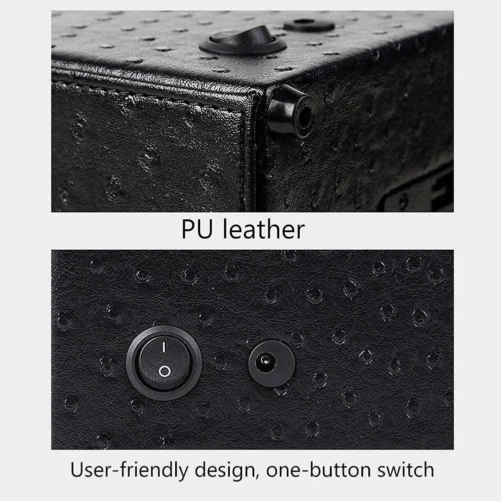 Storage Display BoxHoliday Gift (H) Automatic Watch Winder Box Double Watch Winder physic Box, Quiet Motor with 5 Rotation Modes Wood Shell Watches 
