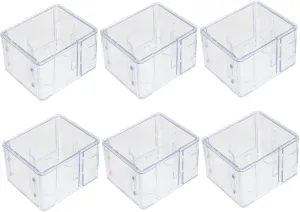 Storage for present Wrapping and Home Organization SAFIGLE 6pcs Transparent Watch conflict Display Boxes Stackable Plastic Watch Organizers Easy to Clean 