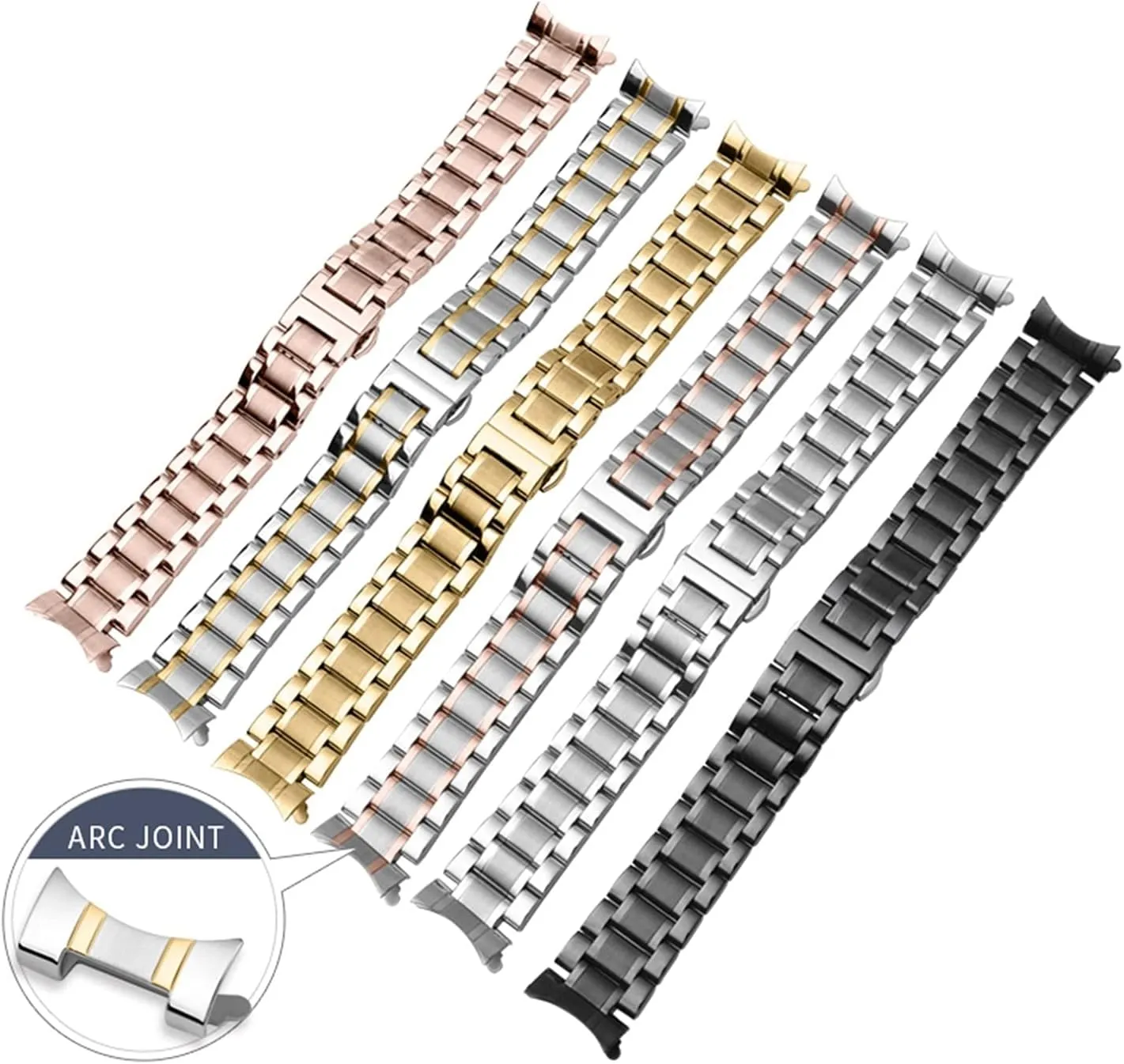 Strap 12 14 15 16 18 20 22mm certificate sailor shut lush displace Metal Replacement Strap Watch Strap Magnetic Mesh Stainless Steel 