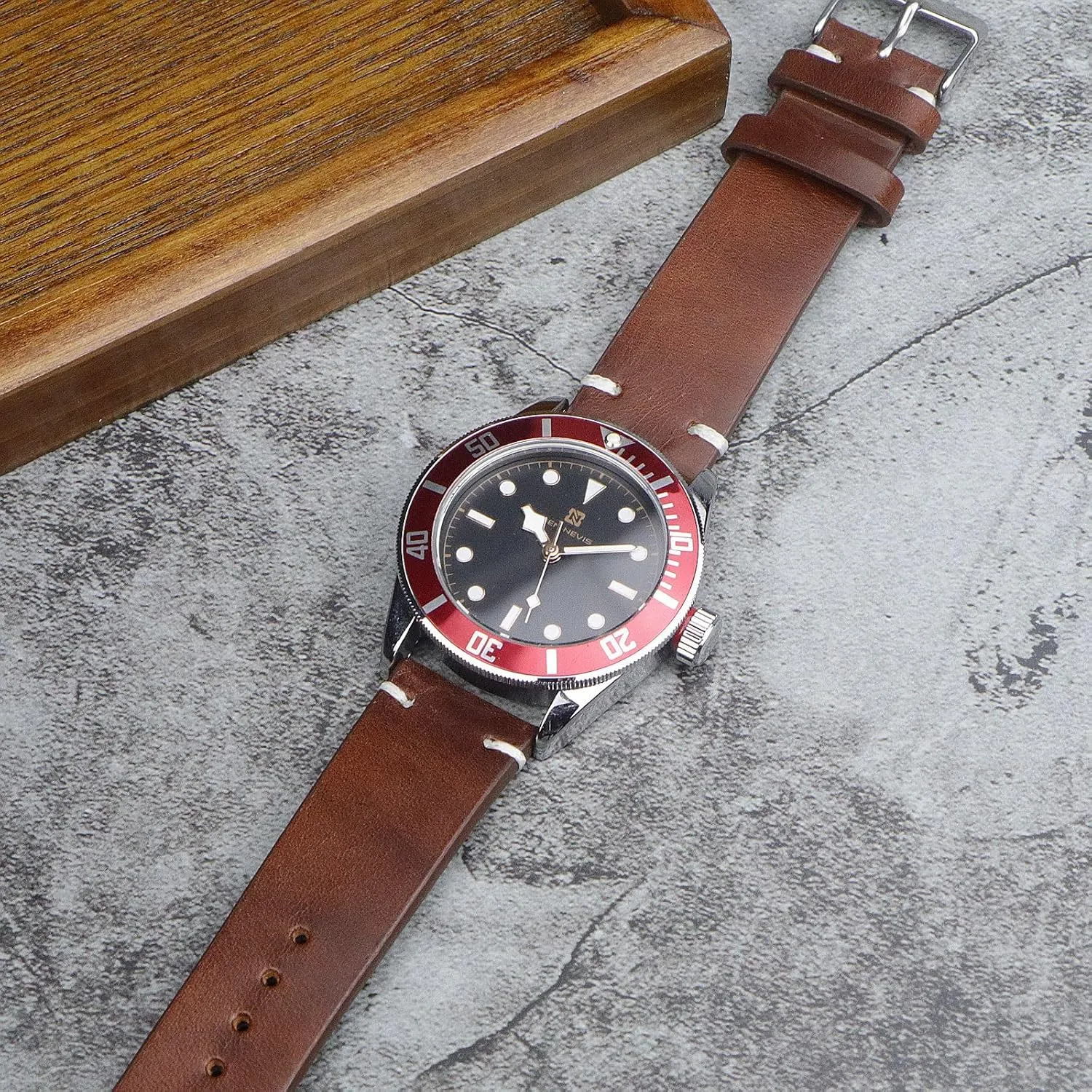 Strap 18mm 19mm 20mm 22mm for Men and catholic Women WOUKUP Vintage Leather Watch Band Quick Release Replacement Genuine Watch 