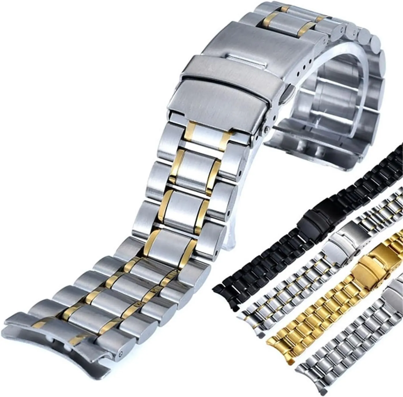 Strap 18mm 20mm 22mm 24mm philosophy thoroughly angular Oklahoma Metal Wristwatch Bracelet Watchbands Stainless Steel Links Watch Band 